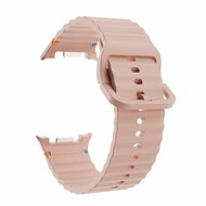 Classic Wave Silikonarmband - Rosa - Samsung Galaxy Watch 8 Classic - 46mm