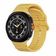 Classic Wave Silikonarmband - Ocker - Samsung Galaxy Watch 8 Classic - 46mm