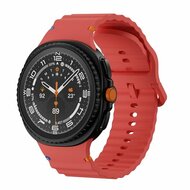 Classic Wave Silikonarmband - Rot - Samsung Galaxy Watch 8 Classic - 46mm