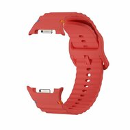 Classic Wave Silikonarmband - Rot - Samsung Galaxy Watch 8 Classic - 46mm