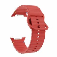 Classic Wave Silikonarmband - Rot - Samsung Galaxy Watch 8 Classic - 46mm