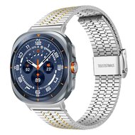 Edelstahlarmband - Silber mit Gold - Samsung Galaxy Watch Ultra - 47mm
