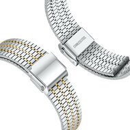 Edelstahlarmband - Silber mit Gold - Samsung Galaxy Watch Ultra - 47mm