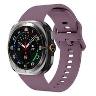 Einfarbiges Silikonarmband - Pastell lila - Samsung Galaxy Watch Ultra - 47mm