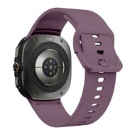 Einfarbiges Silikonarmband - Pastell lila - Samsung Galaxy Watch Ultra - 47mm