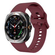 Einfarbiges Silikonarmband - Bordeaux - Samsung Galaxy Watch Ultra - 47mm