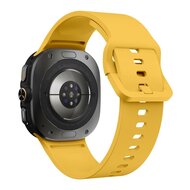 Einfarbiges Silikonarmband - Gelb - Samsung Galaxy Watch Ultra - 47mm