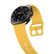 Einfarbiges Silikonarmband - Gelb - Samsung Galaxy Watch Ultra - 47mm