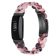 Fitbit Inspire 3 - Resin-Gliederarmband - Rosa mit schwarz