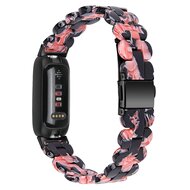 Fitbit Inspire 3 - Resin-Gliederarmband - Schwarz mit Rosa