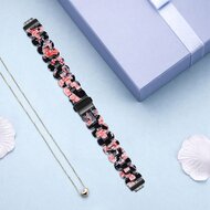 Fitbit Inspire 3 - Resin-Gliederarmband - Schwarz mit Rosa