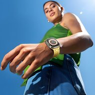 Dragon Scale Silikonarmband - Gelb - Geeignet f&uuml;r Apple Watch 44mm / 45mm / 46mm / 49mm