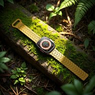 Dragon Scale Silikonarmband - Gelb - Geeignet f&uuml;r Apple Watch 44mm / 45mm / 46mm / 49mm