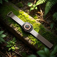 Dragon Scale Silikonarmband- Starlight - Geeignet f&uuml;r Apple Watch 44mm / 45mm / 46mm / 49mm
