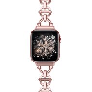 Metall-Leitergliederarmband - Rose pink - Passend f&uuml;r Apple Watch 44mm / 45mm / 46mm / 49mm