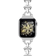 Metall-Leitergliederarmband - Silber - Passend f&uuml;r Apple Watch 38mm / 40mm / 41mm / 42mm