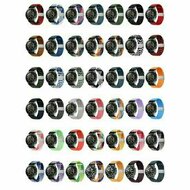 Geflochtenes Nylonarmband - Gr&uuml;n/Grau - Huawei Watch 5 - 46mm