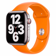 Gummi-Sportband - Orange - Geeignet f&uuml;r Apple Watch 38mm / 40mm / 41mm / 42mm