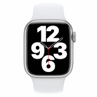 Gummi-Sportband - Wei&szlig; - Geeignet f&uuml;r Apple Watch 38mm / 40mm / 41mm / 42mm