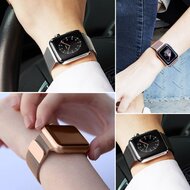 Milanaise-Edelstahlarmband - Rot - Geeignet f&uuml;r Apple Watch 44mm / 45mm / 46mm / 49mm