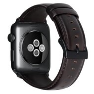 Luxus-Echtlederarmband - Bordeauxbraun - Geeignet f&uuml;r Apple Watch 38mm / 40mm / 41mm / 42mm