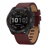 Lederband - Rotbraun - Garmin Fenix 7X / 6X / 5X