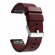 Lederband - Rotbraun - Garmin Fenix 7X / 6X / 5X