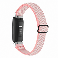 Fitbit Inspire 3 &ndash; Elastisches Solo Loop Nylonarmband - Rosa