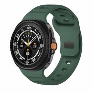 Wave mit Motiv Silikonband - Dunkelgr&uuml;n - Samsung Galaxy Watch 8 Classic - 46mm