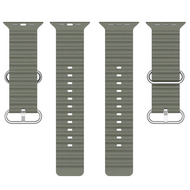 Armband Ocean - Gr&uuml;ngrau - Geeignet f&uuml;r Apple Watch 44mm / 45mm / 46mm / 49mm