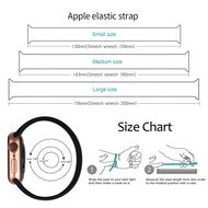 Solo Loop Link series Armband - Gr&ouml;&szlig;e: L - Blau - Geeignet f&uuml;r Apple Watch 38mm / 40mm / 41mm / 42mm