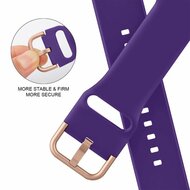 Soft siliconen bandje met gespsluiting - Paars - Geschikt voor Apple Watch 38mm / 40mm / 41mm