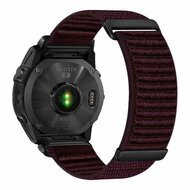 Sport Loop Nylonarmband - Aubergine - Garmin Approach S60 &amp; S62 / Instinct / Instinct 2 (Solar)