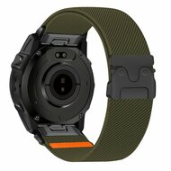 Nylonarmband mit Fallschirmschnallenverschluss - Dunkelgr&uuml;n - Garmin Approach S60 &amp; S62 / Instinct / Instinct 2 (Solar)