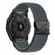 Geflochtenes Nylonarmband mit Fallschirmschnallenverschluss - Grau - Garmin Fenix 7s/6s/5s / Instinct 2s / Epix Pro Gen 2 (42mm)