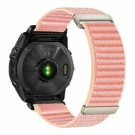 Sport Loop Nylonarmband - Rosa - Garmin Fenix 7s/6s/5s / Instinct 2s / Epix Pro Gen 2 (42mm)