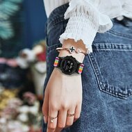 Elastisches Solo Loop Nylonarmband - Mehrfarbig - Garmin Fenix 7s/6s/5s / Instinct 2s / Epix Pro Gen 2 (42mm)