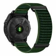 Sport Loop Nylonarmband - Dunkelgr&uuml;n - Garmin Fenix 9 / 9 pro - 43mm