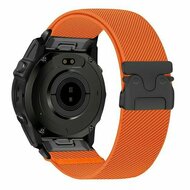 Nylonarmband mit Fallschirmschnallenverschluss - Orange - Garmin Fenix 9 / 9 pro - 43mm