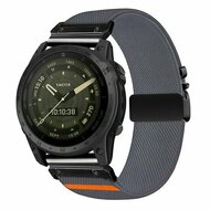 Nylonarmband mit Fallschirmschnallenverschluss - Grau - Garmin Fenix 9 / 9 pro - 43mm