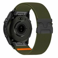 Nylonarmband mit Fallschirmschnallenverschluss - Dunkelgr&uuml;n - Garmin Fenix 9 / 9 pro - 43mm