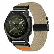 Nylonarmband mit Fallschirmschnallenverschluss - Beige - Garmin Fenix 9 / 9 pro - 43mm