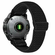 Elastisches Solo Loop Nylonarmband - Schwarz - Garmin Fenix 9 / 9 pro - 43mm