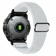 Elastisches Solo Loop Nylonarmband - Wei&szlig; - Garmin Fenix 9 / 9 pro - 43mm