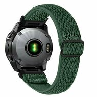 Elastisches Solo Loop Nylonarmband - Dunkelgr&uuml;n - Garmin Fenix 9 / 9 pro - 43mm