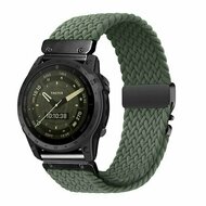 Geflochtenes Nylonarmband mit Fallschirmschnallenverschluss - Gr&uuml;n - Garmin Fenix 9 / 9 pro - 43mm