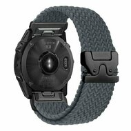 Geflochtenes Nylonarmband mit Fallschirmschnallenverschluss - Grau - Garmin Fenix 9 / 9 pro - 43mm