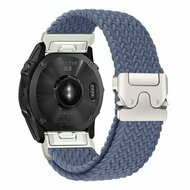 Geflochtenes Nylonarmband mit Fallschirmschnallenverschluss - Blaugrau - Garmin Fenix 9 / 9 pro - 43mm