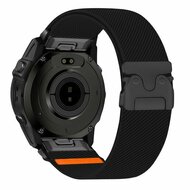 Nylonarmband mit Fallschirmschnallenverschluss - Schwarz - Garmin Fenix 9 / 9 pro - 47mm