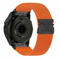 Nylonarmband mit Fallschirmschnallenverschluss - Orange - Garmin Fenix 9 / 9 pro - 47mm